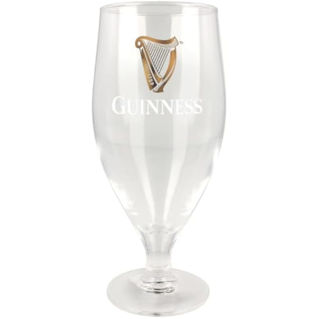 Guinness Official Pint Stem Glasses – 2 Pack Embossed 600ml Glassware