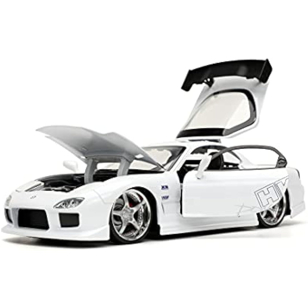 Jada Toys Fast & Furious 1993 Mazda RX-7 1:24 Diecast Model Car – White