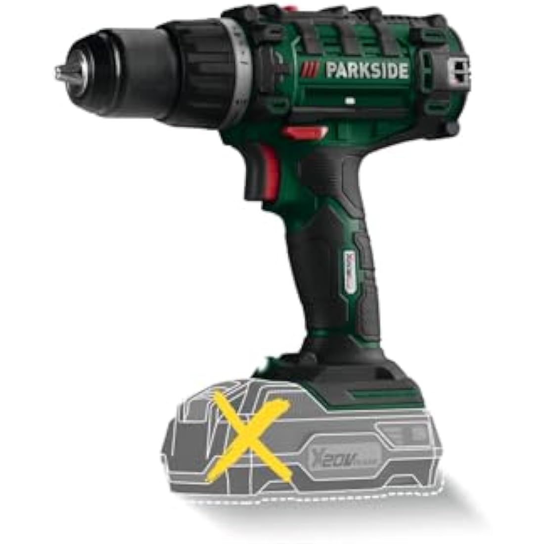 Parkside PABS 20-Li X20V Cordless Drill – Power Tool with Case