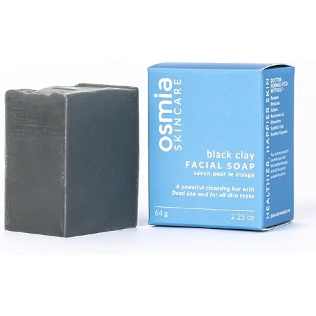 Osmia Organics Black Clay Facial Soap – Organic Natural Cleanser