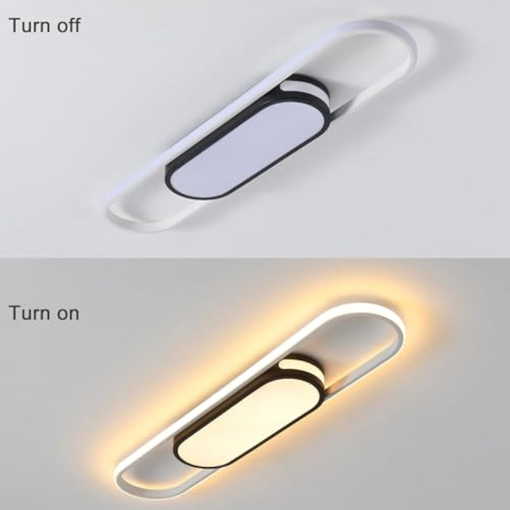 Oninio Modern LED Ceiling Light – 80cm Dimmable Linear Lamp with Remote