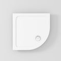 900x900mm Quadrant Pearlstone Shower Tray with Waste