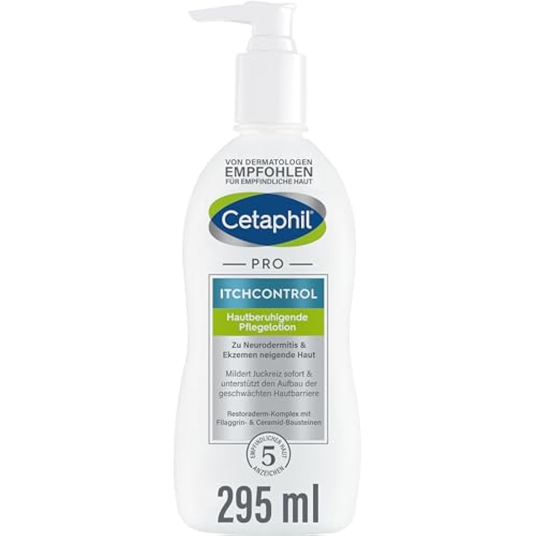 Cetaphil Pro Itch Control Pflegelotion – Beruhigende Body Lotion, 295 ml