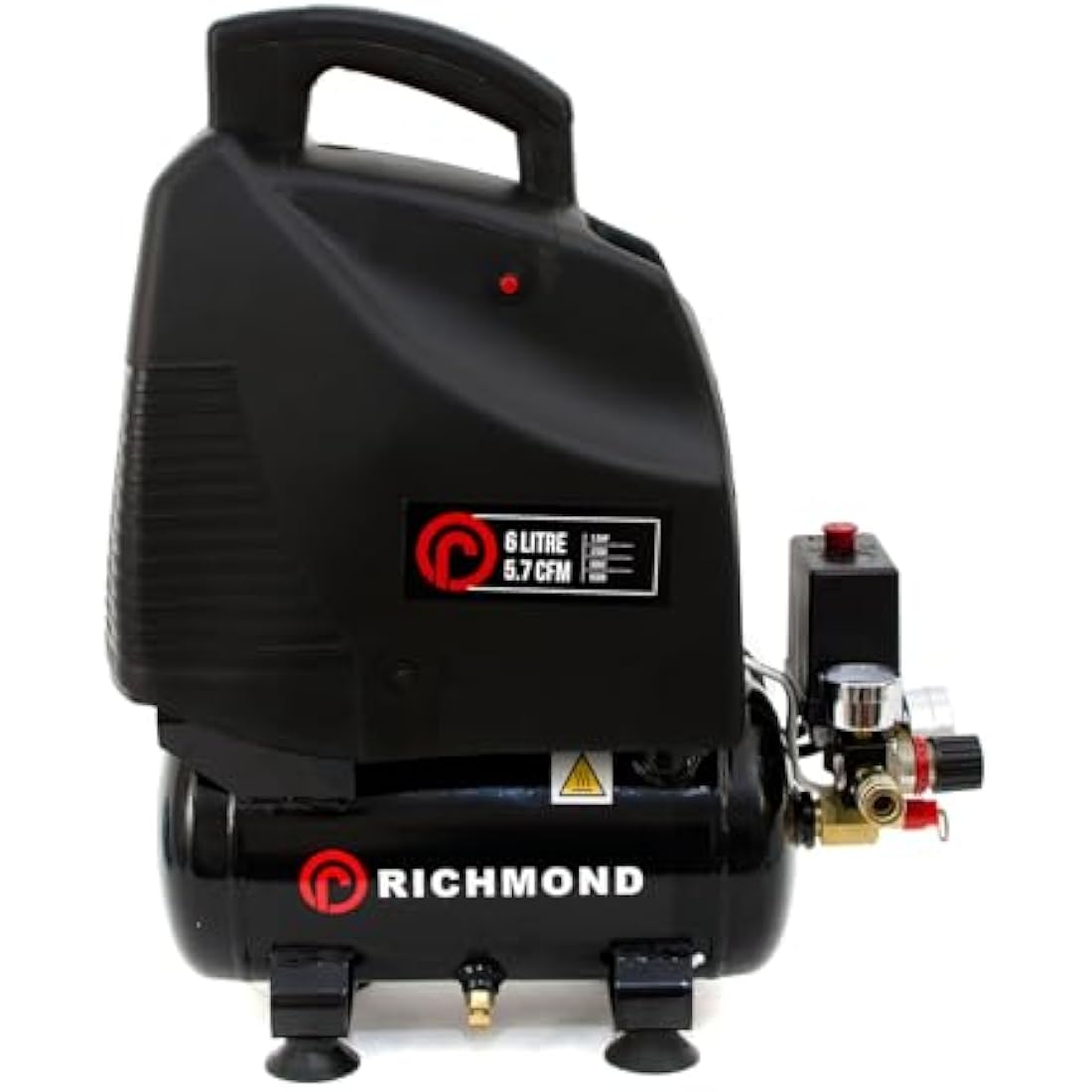 6L Air Compressor | 1.5 HP Oil-Free Portable Air Tank