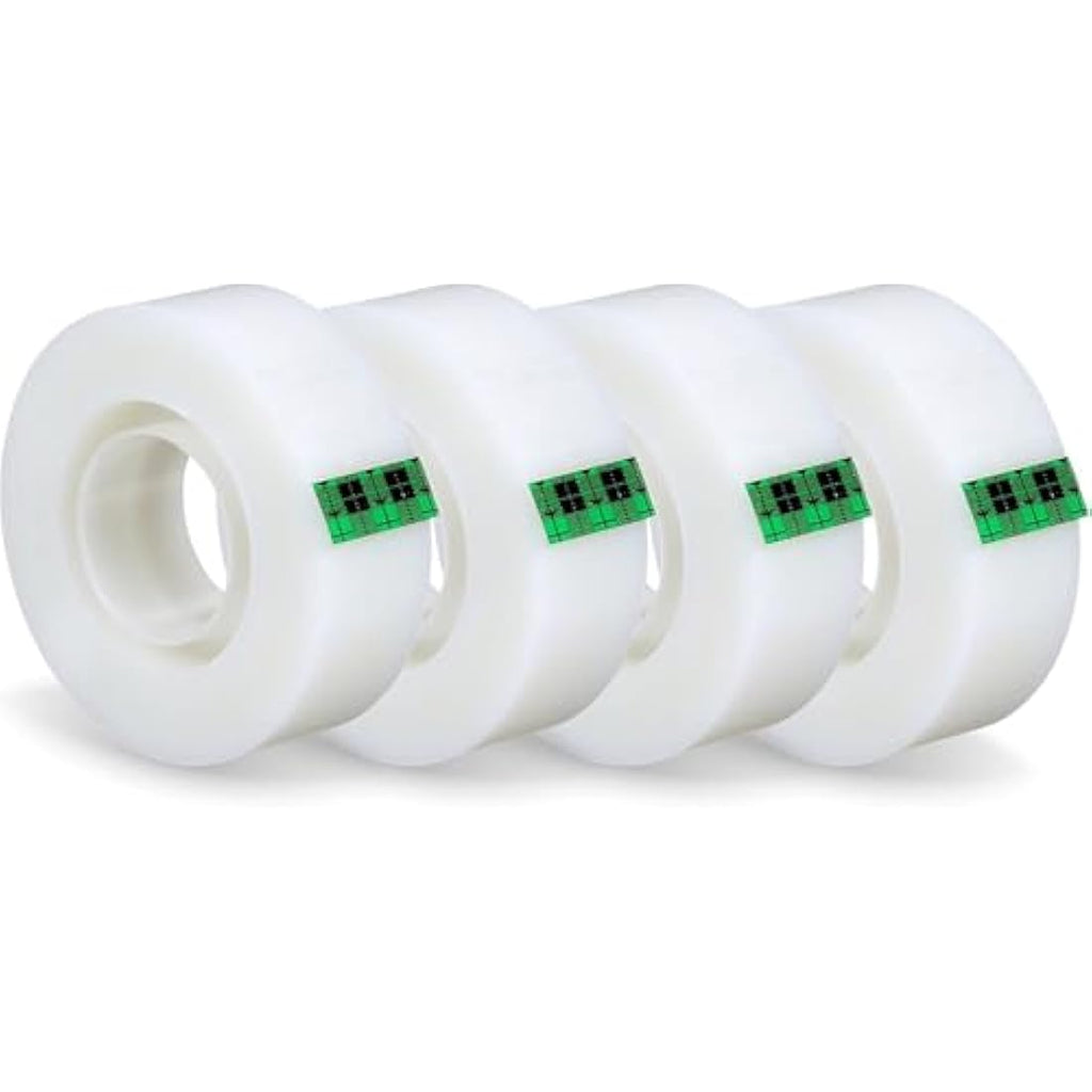 Scotch Magic Invisible Tape – 19mm x 33m Matte Finish, 4 Rolls