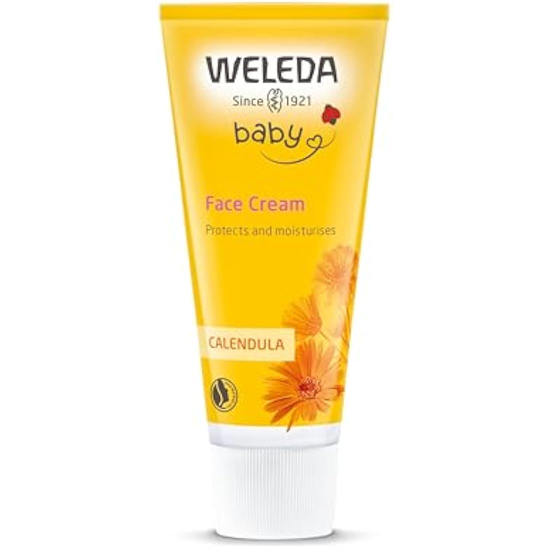 Weleda Calendula Baby Face Cream – Organic Moisturiser for Sensitive Skin, 50ml