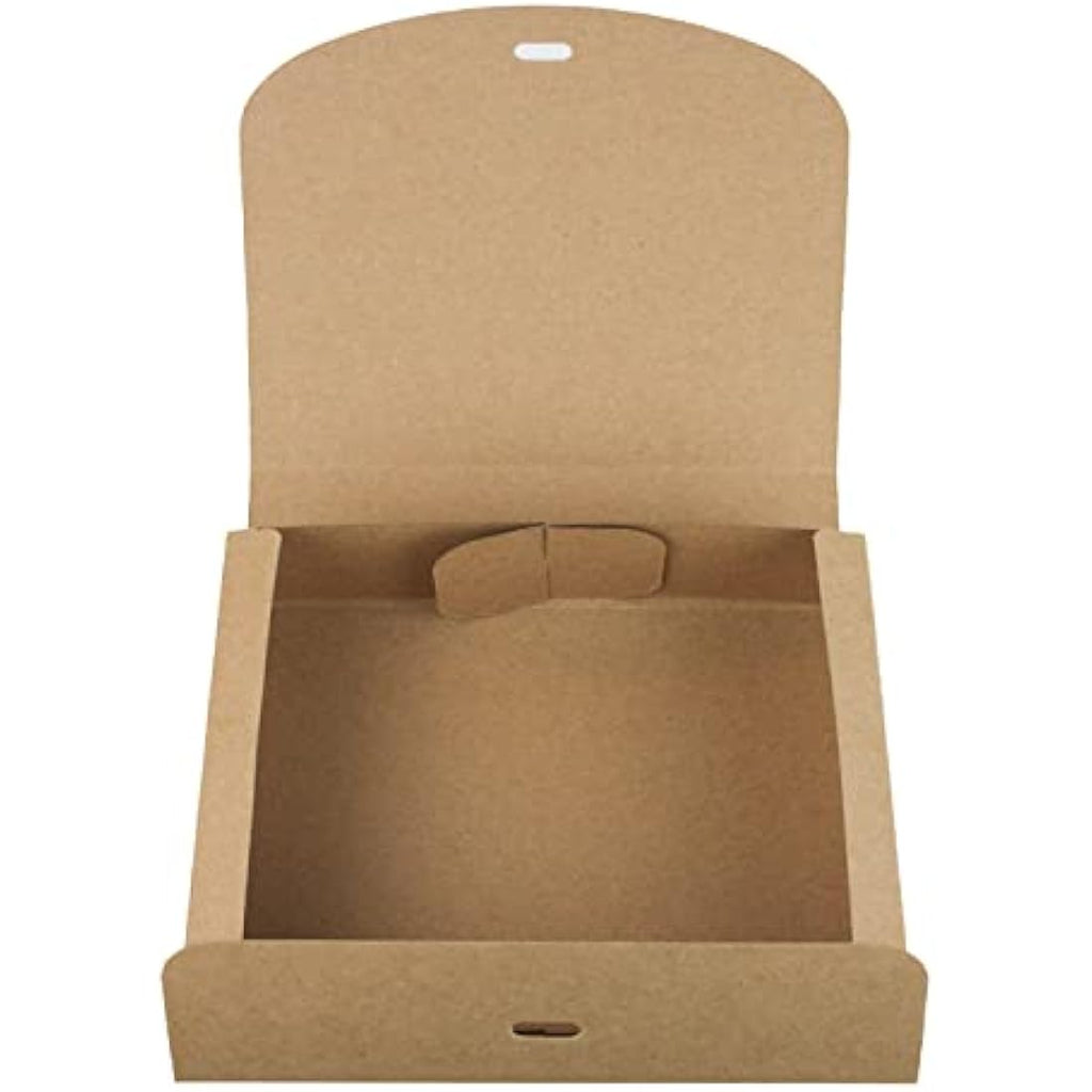 Jolof Store Brown Kraft Gift Boxes - Pack of 12 Rectangle Presentation Boxes