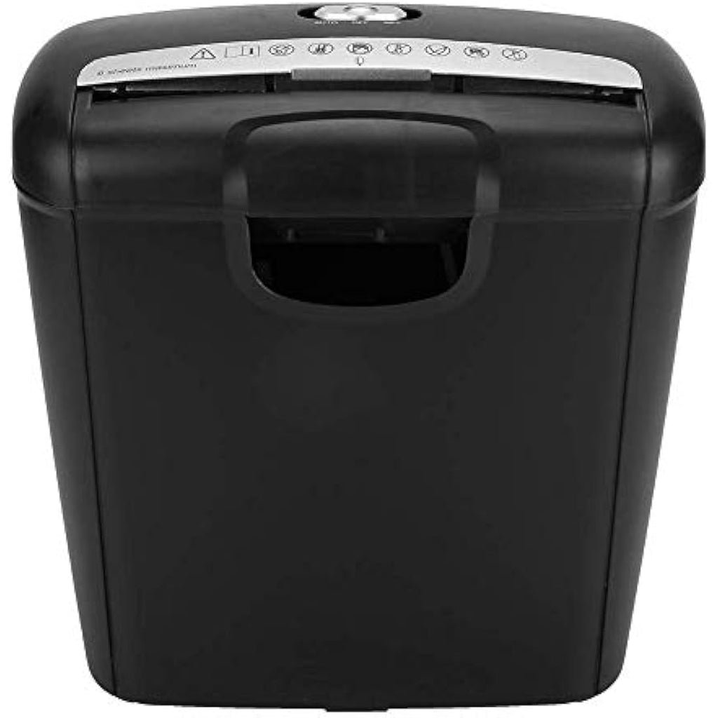 Electric Paper Shredder – 6-Sheet Strip-Cut with 10L Bin