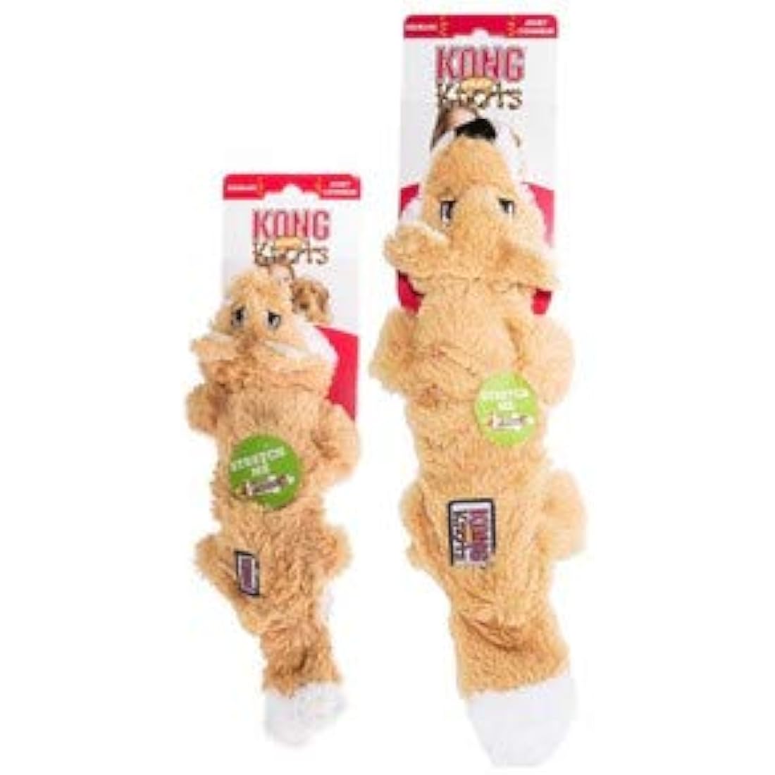 KONG Scrunch Knots Fox Dog Toy – Internal Knotted Rope & Stuffing-Free