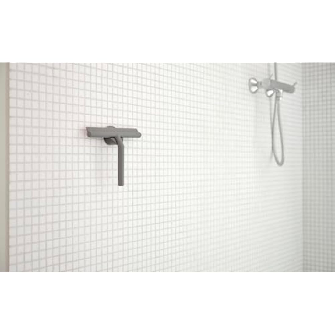 Zone Denmark Silicone Shower Squeegee – Gray Modern Bathroom Tool