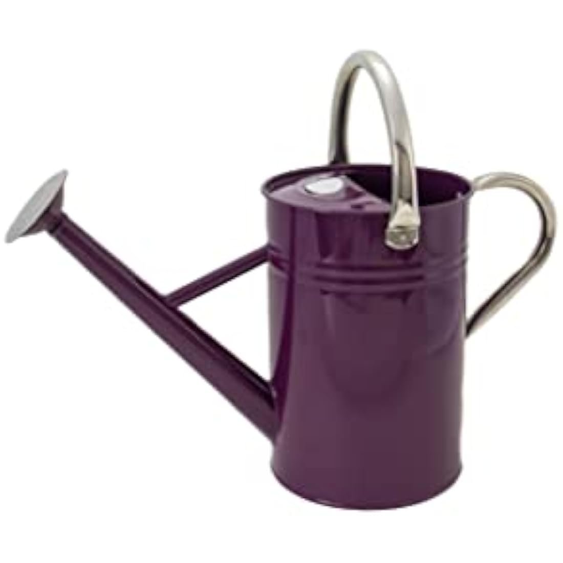 Kent & Stowe 4.5L Metal Watering Can – Deep Violet Galvanised Steel