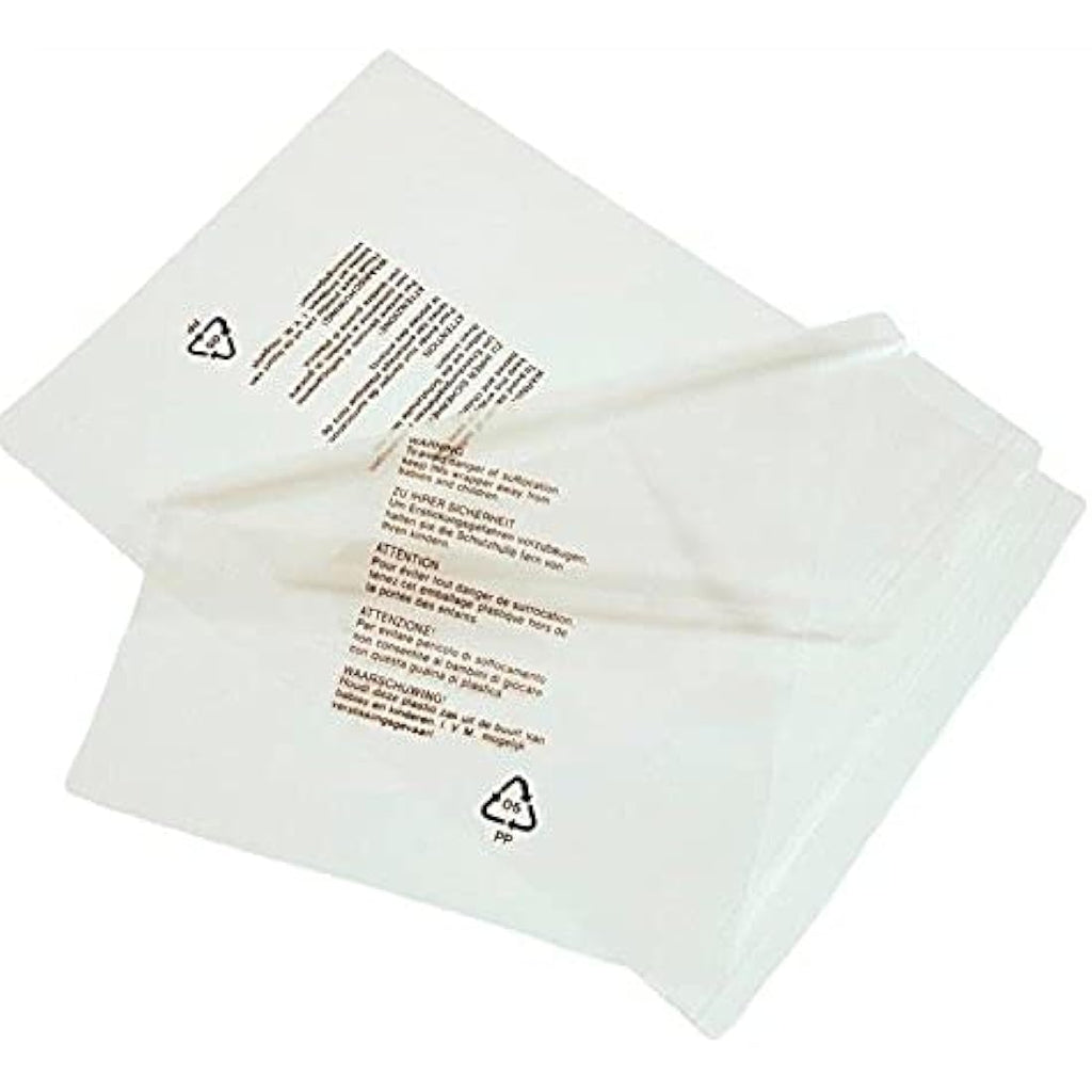 12x16 Clear Resealable Polypropylene Garment Bags - 100 Pack