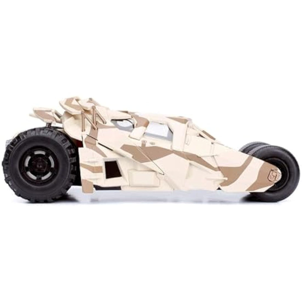 Jada Toys Batmobile Tumbler Camo 1:24 Die-Cast Model Car with Figure