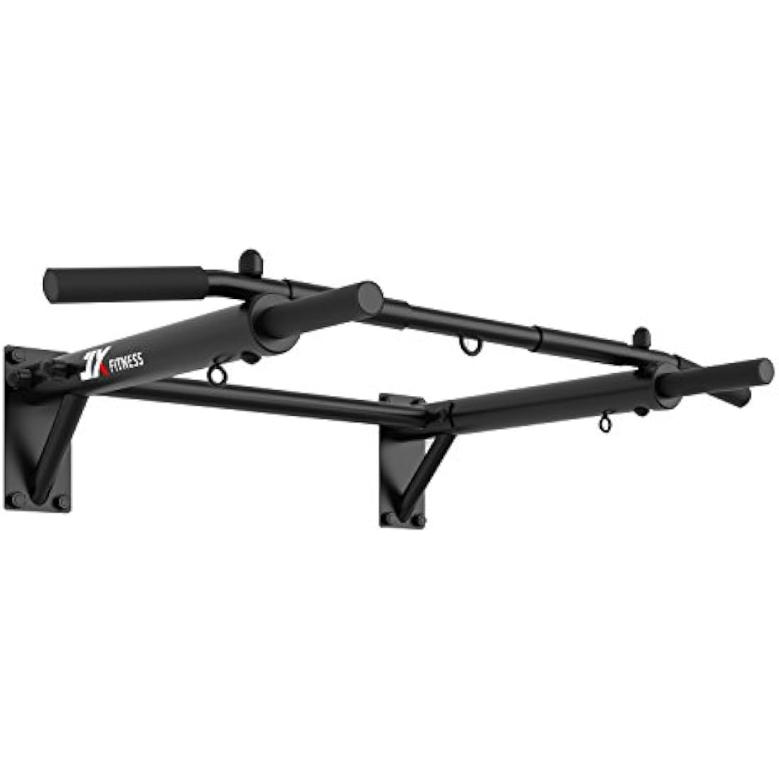 JX FITNESS Wall Mounted Pull Up Bar – Heavy Duty Steel Home Gym Bar