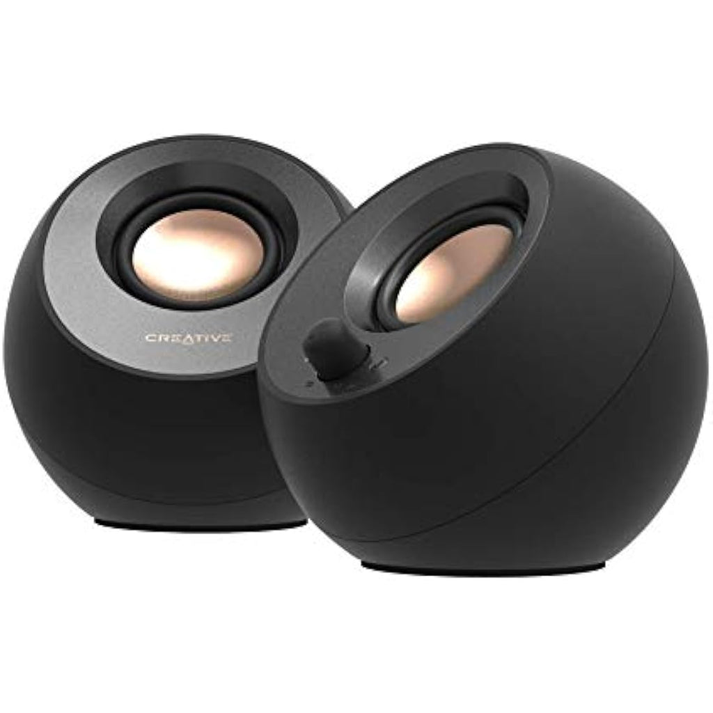 Creative Pebble V3 Desktop Speakers - Bluetooth 5.0 & USB-C Audio - Black