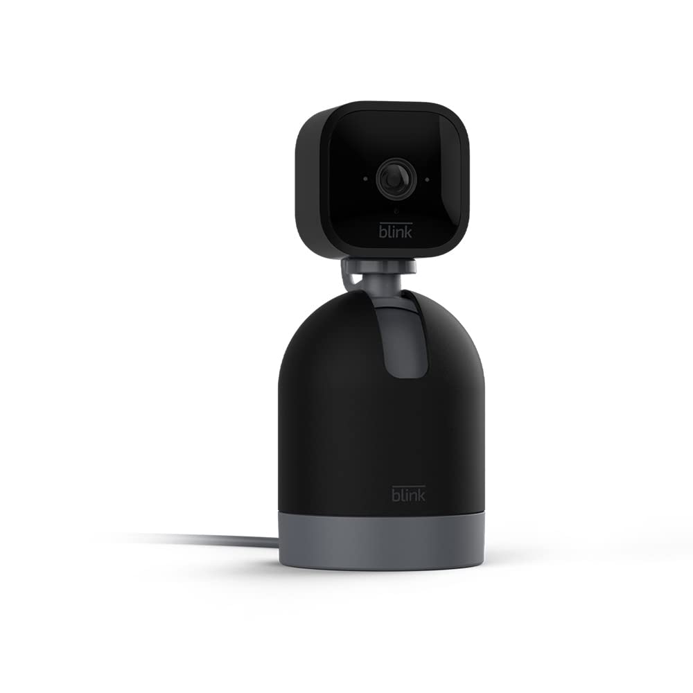 Blink Mini Pan-Tilt Indoor Security Camera - HD Pet Monitor (Black)