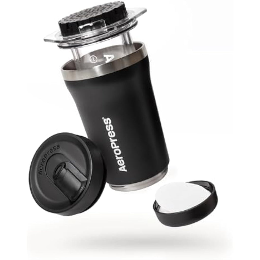 AeroPress Go Plus Portable Coffee Maker – 3-in-1 Travel Brewer & Tumbler
