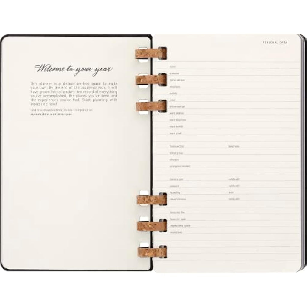 Moleskine 2024 Monthly & Weekly Spiral Agenda | Large Hard Cover Black