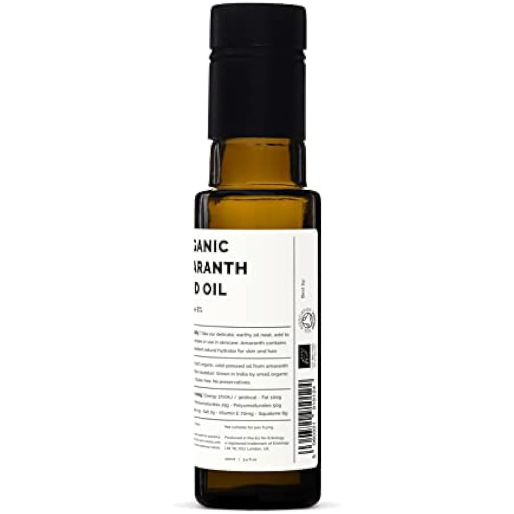 Erbology Organic Amaranth Oil – Cold-Pressed Squalene & Vitamin E (100ml)
