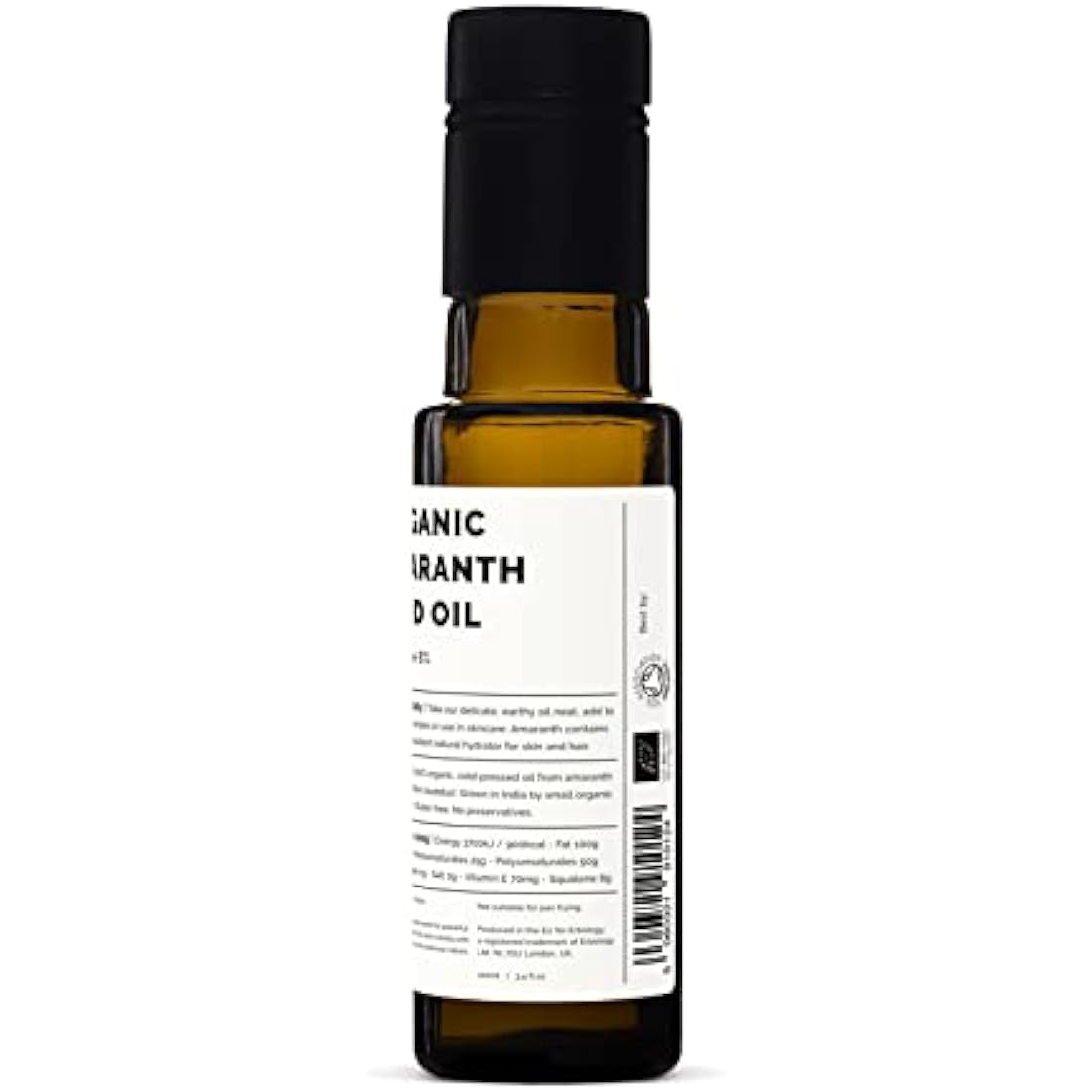 Erbology Organic Amaranth Oil – Cold-Pressed Squalene & Vitamin E (100ml)
