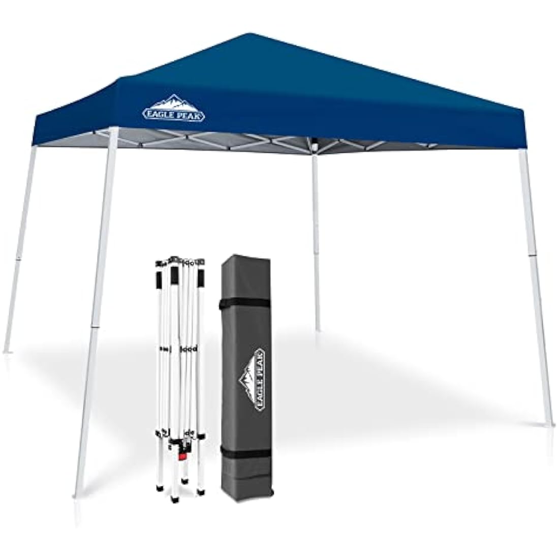 EAGLE PEAK 3m x 3m Slant Leg Pop-up Canopy Tent | UV Protection - Red