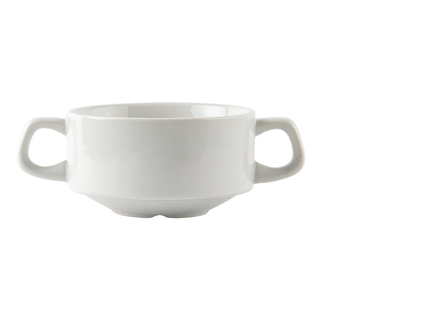 Olympia Athena Stacking Porcelain Soup Bowls - 290ml White (Pack of 12)