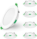 ALUSSO Ultra Slim LED Recessed Downlights | 3-Color CCT Dimmable | 6 Pack