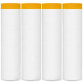 Jolof Store Masking Film – 4 Pack 2.4m x 20m Plastic Dust Sheet Rolls