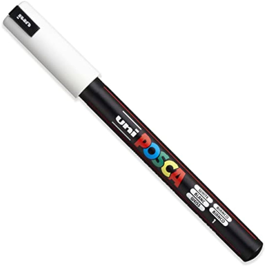Posca PC-1MR Paint Markers | 0.7mm Extra Fine Set of 16 in Canvas Wrap