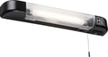 Knightsbridge LED Shaver Light with Dual USB Charger | Matt Black