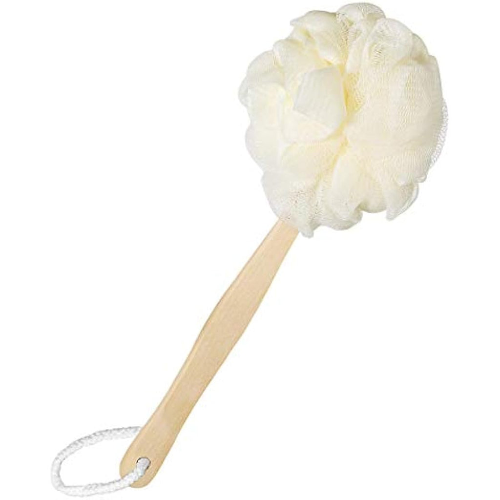 Healifty Back Scrubber – Long Handle Natural Loofah Shower Brush for Body