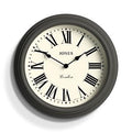 Jones Clocks Venetian Wall Clock – 30cm Dark Grey Roman Numeral Clock
