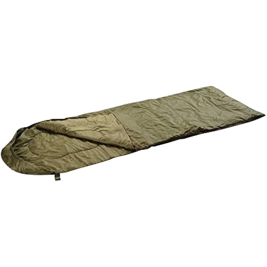 Mil-Tec Traveler Sleeping Bag – Olive Green Polyester with Hood