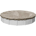 Pool Mate 28-ft Round Winter Pool Cover – Heavy-Duty Sandstone Poly