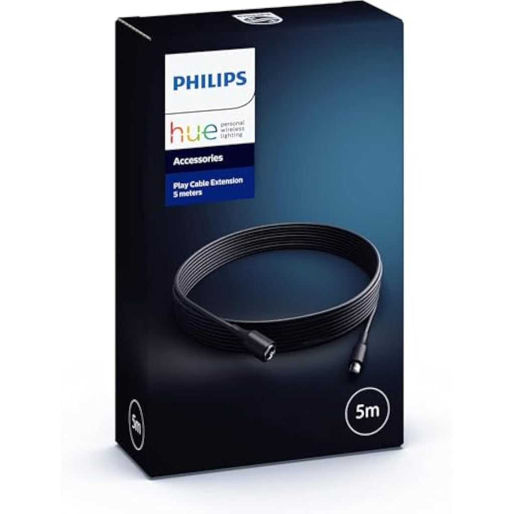 Philips Hue Play Extension Cable – 5m Black Smart Lighting Accessory