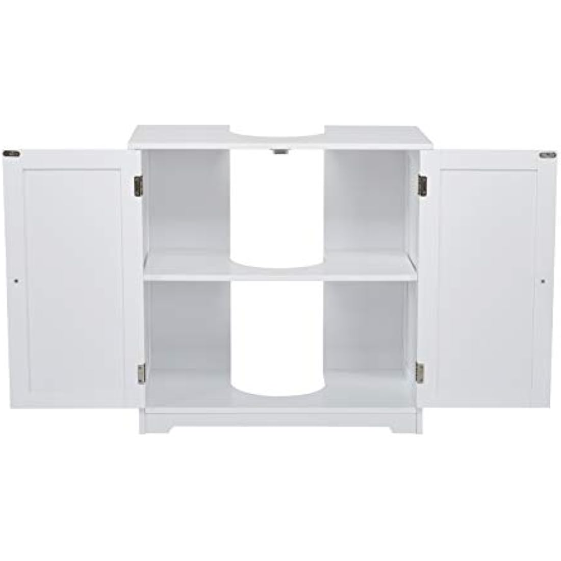 Mondeer Under Sink Bathroom Cabinet – White Wooden Storage Unit