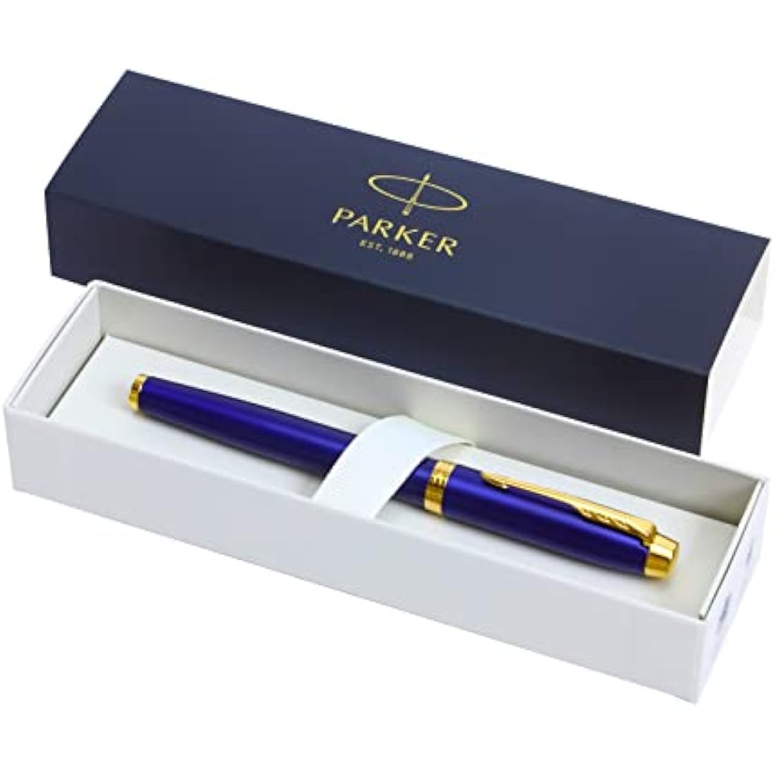 Parker IM Premium Rollerball Pen – Lustrous Blue Lacquer & Gold Trim