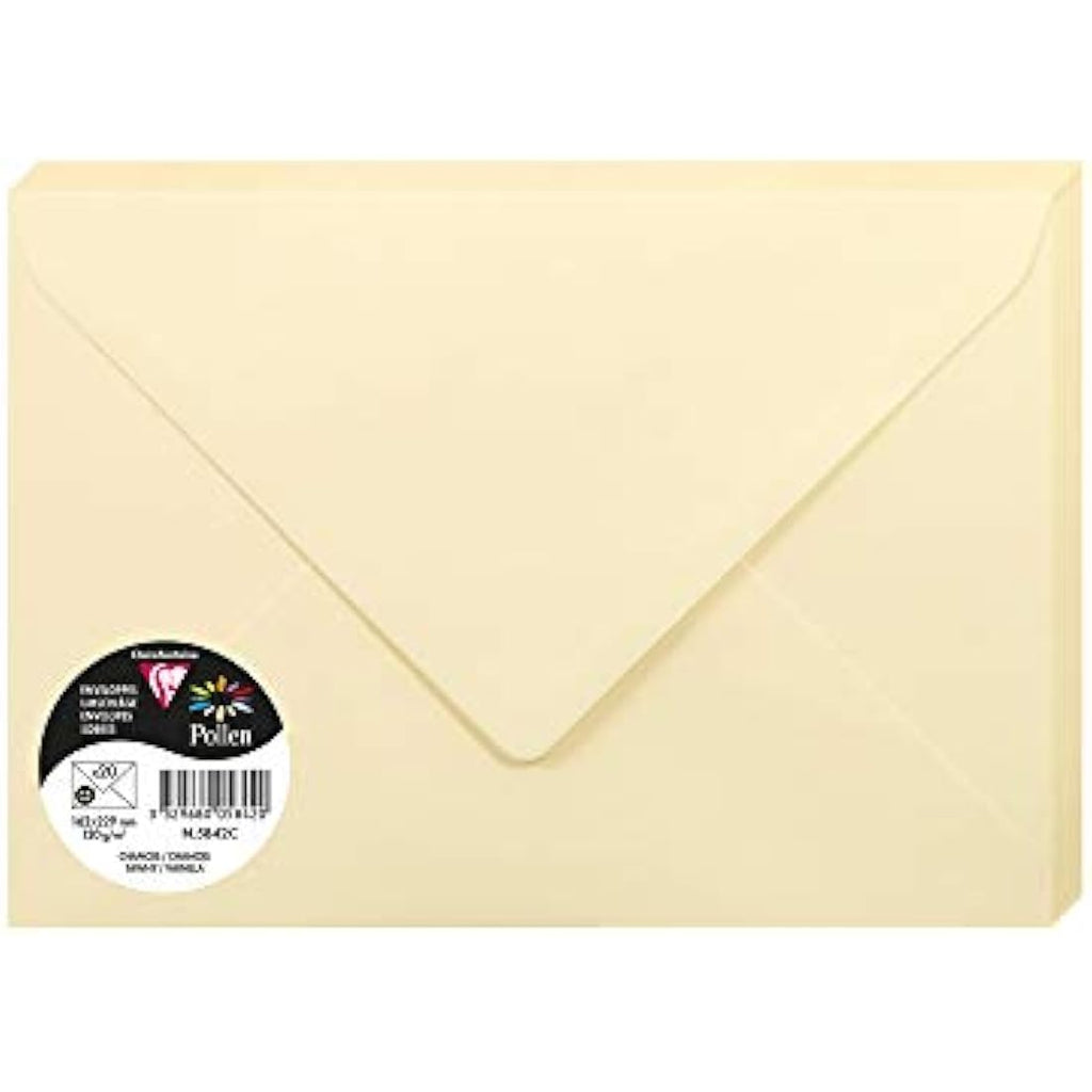 Clairefontaine Pollen C5 Envelopes – Tawny 120gsm Paper (Pack of 20)