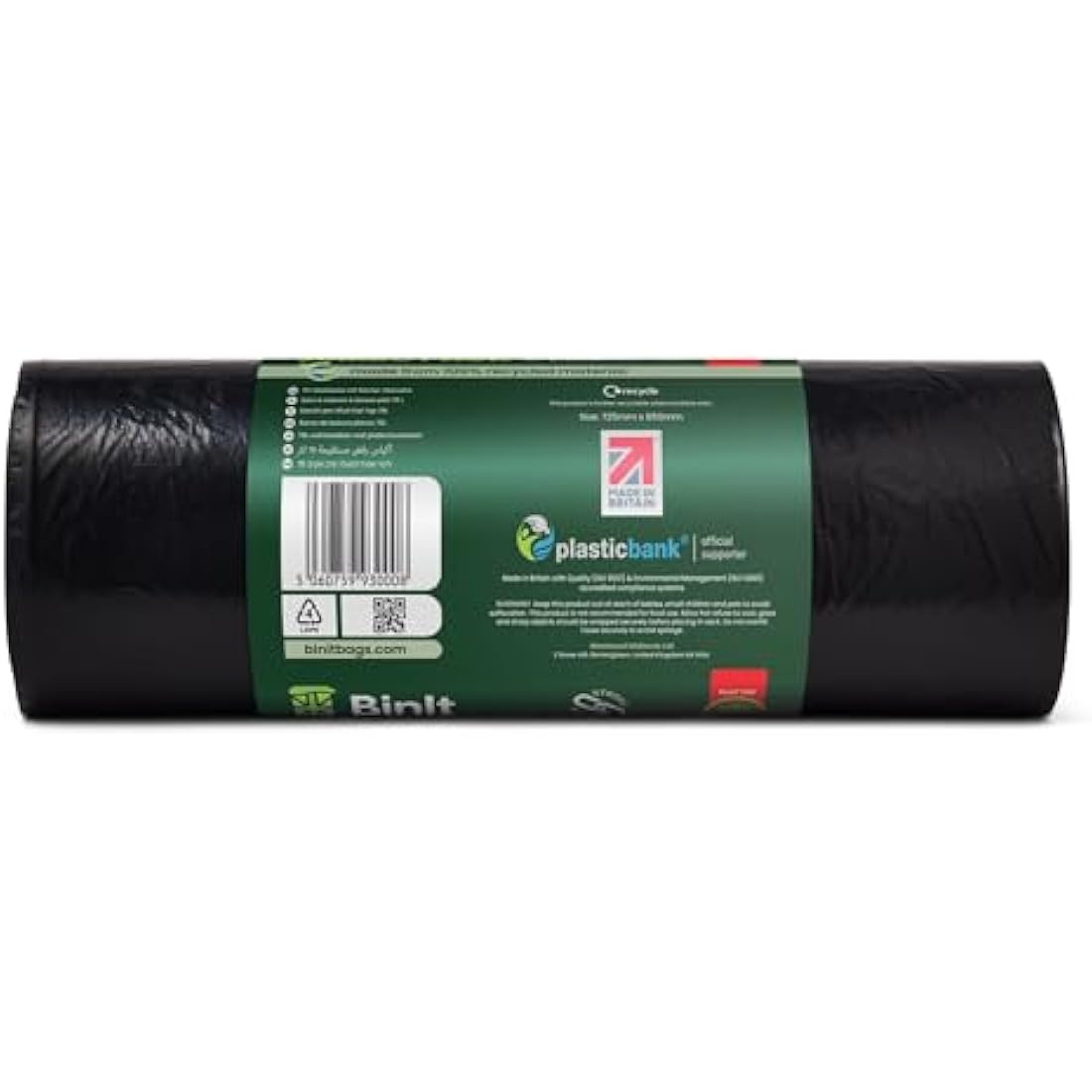 Jolof Store 70L Recycled Refuse Sacks | 90 Pack Tear Resistant Bin Bags