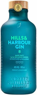 Hills and Harbour Scottish Craft Gin – 70cl Botanical Spirit (40% ABV)
