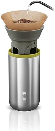 WACACO Cuppamoka Portable Pour Over Coffee Maker | 10oz Insulated Mug