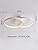 FANLG Modern LED Ceiling Light – 28W Dimmable Double Ring Chandelier