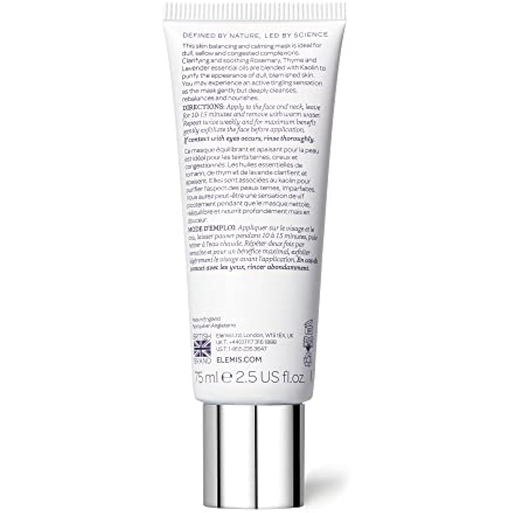 ELEMIS Herbal Lavender Repair Mask | Soothing Clay Face Balm - 75ml