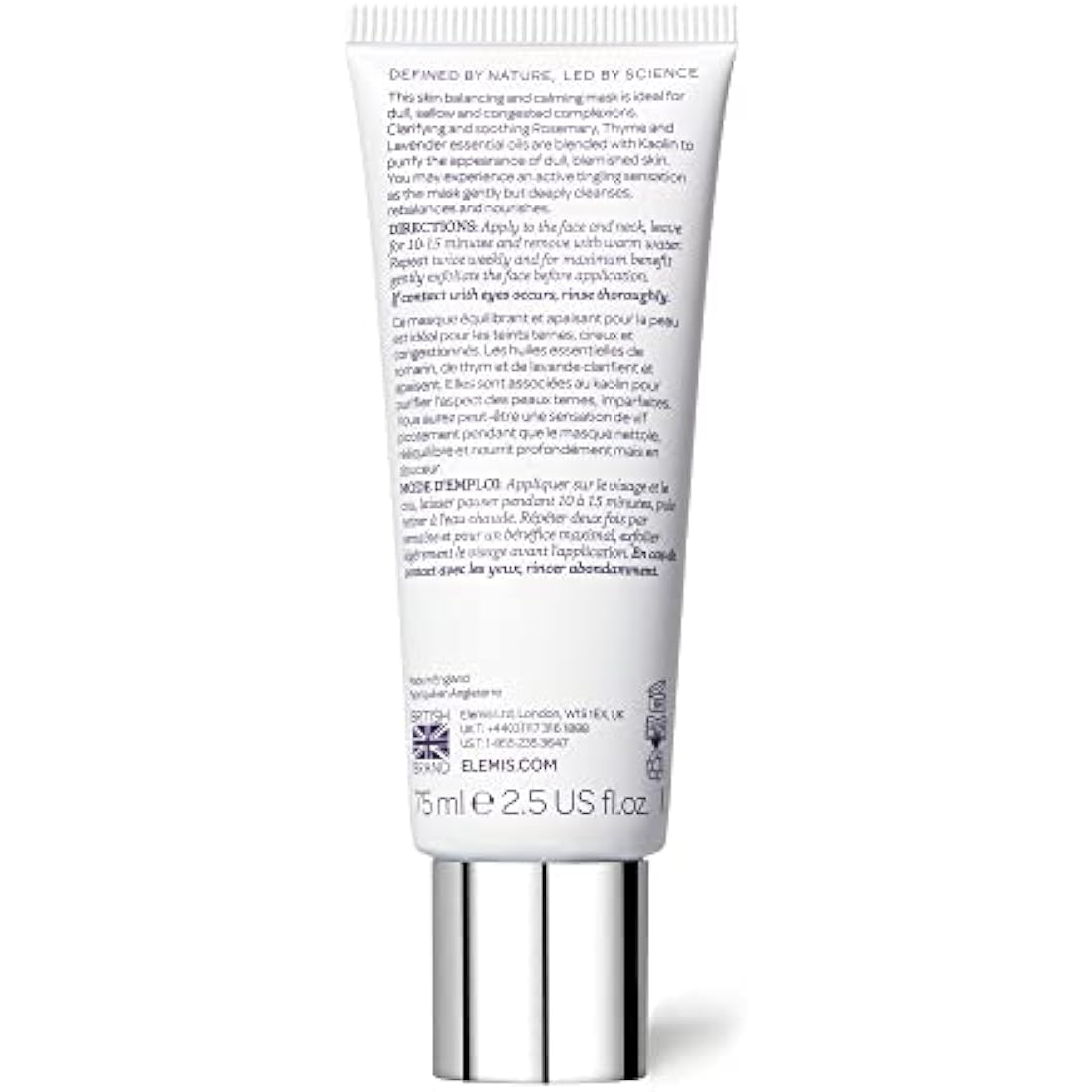 ELEMIS Herbal Lavender Repair Mask | Soothing Clay Face Balm - 75ml