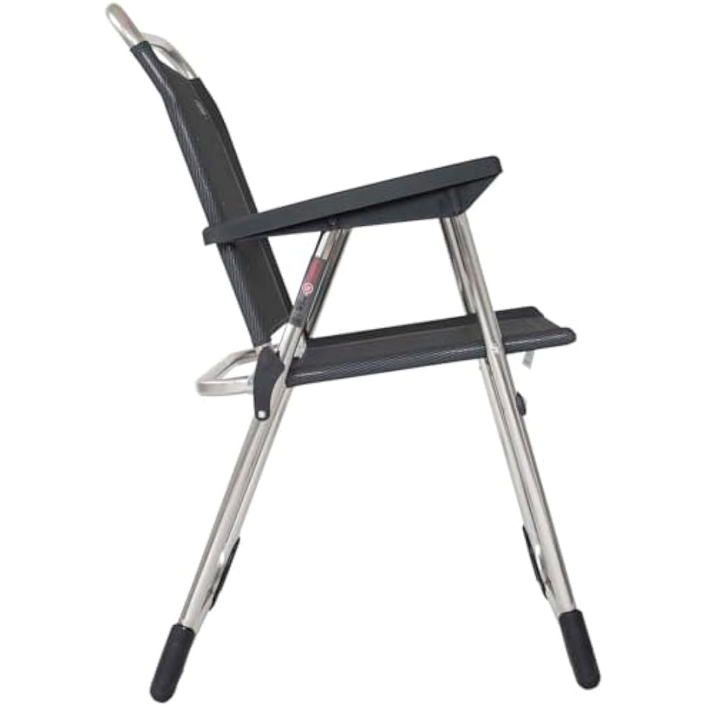 Crespo AL-219 Compact Camping Chair – Sturdy Collapsible - Dark Grey