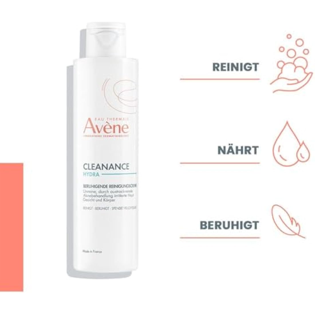 Avene Cleanance Hydra Soothing Cleansing Cream - 200ml Hydrating Wash