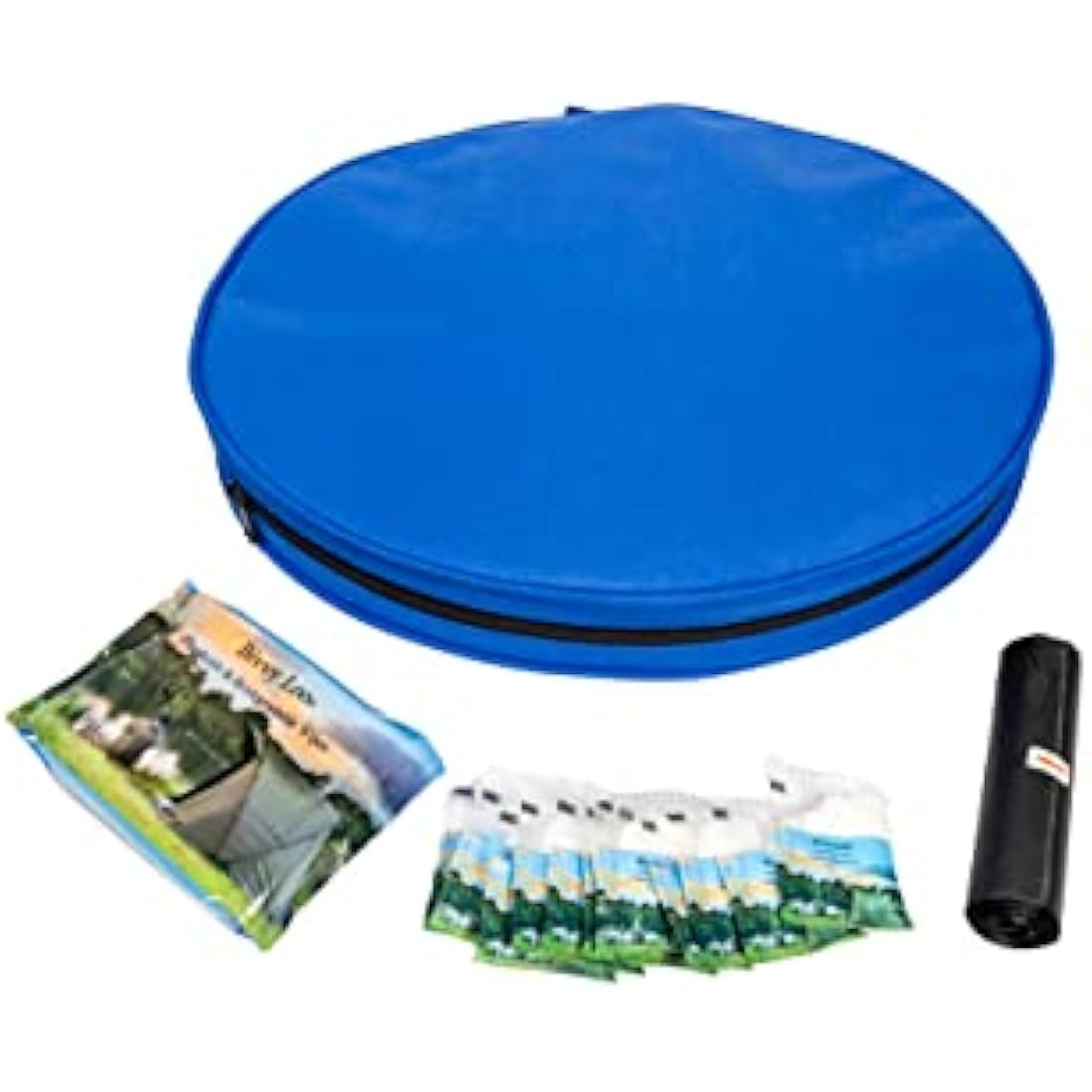 Bivvy Loo Portable Camping Toilet – Foldable Steel Frame, 150kg (Blue)