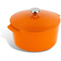 Scoville Neverstick+ 26cm Round Casserole Pot | 6.5L Non-Stick Orange