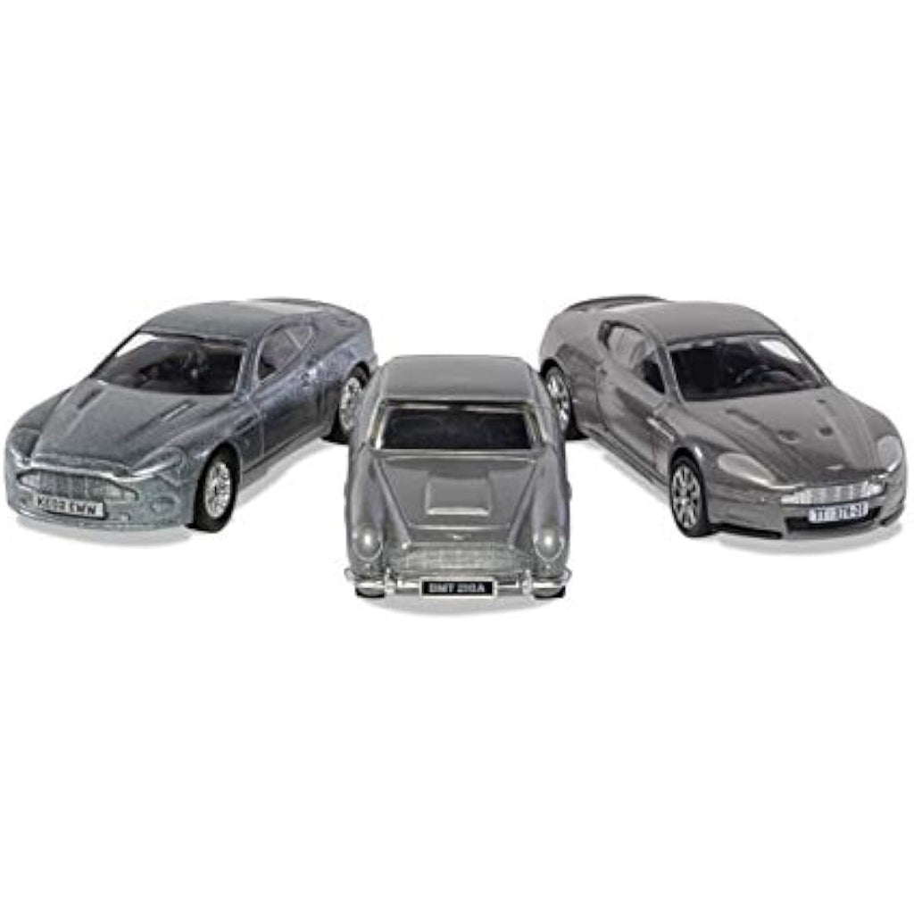 Corgi James Bond Aston Martin 3-Piece Die-Cast Model Car Set, Silver