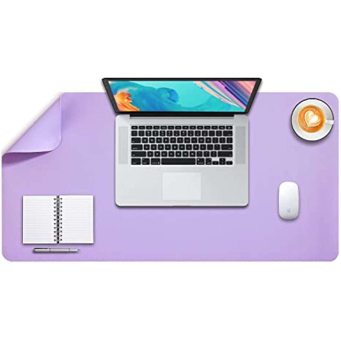 DOBAOJIA Large PU Leather Desk Pad | Waterproof Dual-Side Mouse Mat